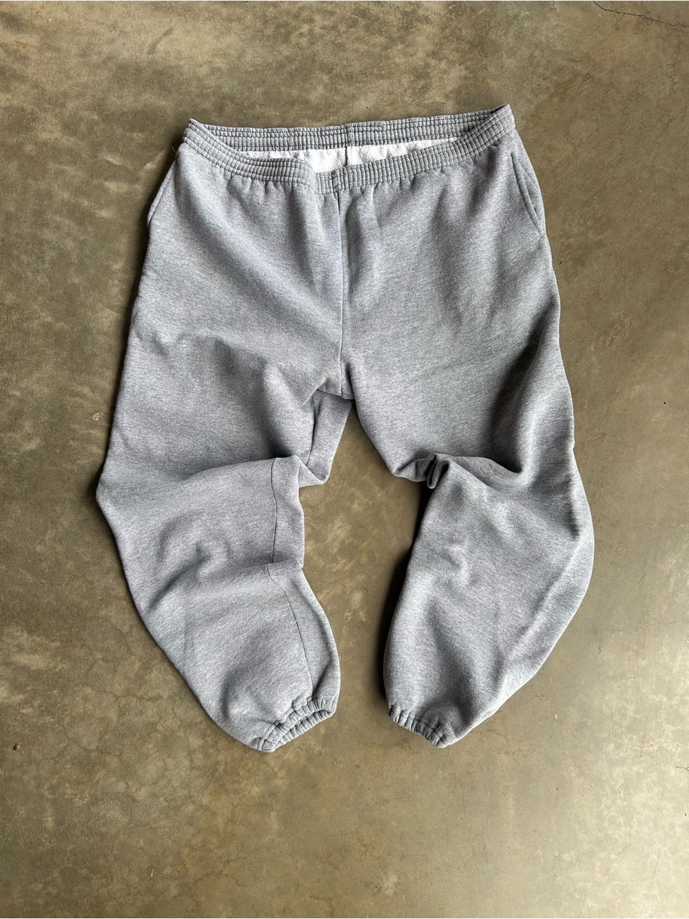 Jerzees Gray Men's Sweatpants with Elastic Ankles